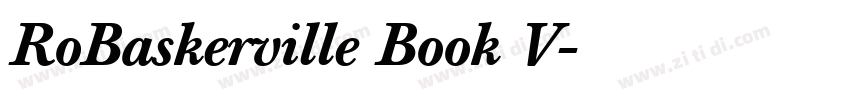 RoBaskerville Book V字体转换